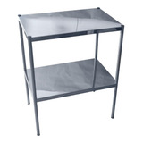 Mesa Auxiliar Inox Sem Rodas 40x60x80