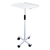 Mesa Auxiliar Para Apoio Vapor De Ozônio Com Rodinhas Branco
