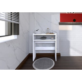 Mesa C/ Prateleira Bancada De Cozinha Estilo Minimalista