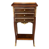 Mesa Cabeceira Francesa 30cm Madeira Fino Design Classico