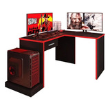 Mesa Canto Escrivaninha Para Computador Desk Gamer Drx-9000