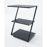 Mesa Carrinho Auxiliar Base Em Mdf Z 3 Prateleiras 