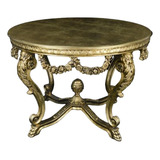 Mesa Classica Imperial Guirlandas Entalhes Pinha Luxuoso