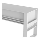 Mesa Com Aplique Escritório Home Office Me4146 Mdp Branco