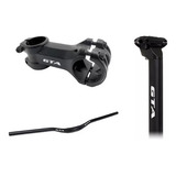 Mesa Com Guidão E Canote Para Bicicleta Mtb Kit Cockpit Gta 