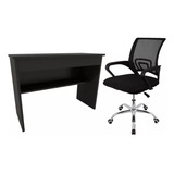 Mesa Com Prateleiras Home Office Estudo + Cadeira Escritório