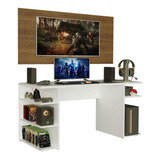 Mesa Computador Gamer Madesa 9409 Painel Tv Até 50 Pol Bru
