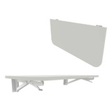 Mesa Cozinha Multiuso 70x50 Dobrável De Parede Arredondada