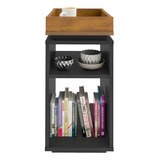 Mesa De Apoio Lateral C/nicho Olivia Artely Preto Pinho