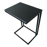 Mesa De Apoio Lateral Para Sofá E Cama Mesinha Madeira Aço