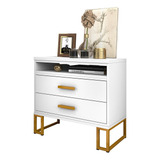 Mesa De Cabeceira Criado 100% Mdf Classic Prime Alto Padrão