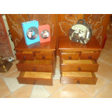 Mesa De Cabeceira Madeira Maciça 4 Gavetas Antigo