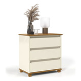 Mesa De Cabeceira Mini Cômoda Criado 3 Gavetas - Mod.3029z