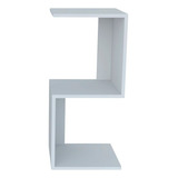 Mesa De Cabeceira Z Branco Nicho Quarto Decoração Sala Acabamento Fosco