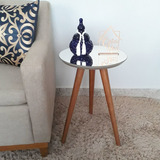 Mesa De Canto Pé Palito Fendi Espelho 40 X 60 Casa Uai