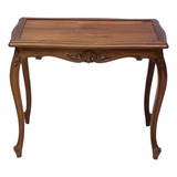 Mesa De Centro Antiga Vintage Luís Xv Em Madeira Peroba