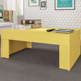 Mesa De Centro Prada Amarelo Acetinado