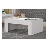 Mesa De Centro Pradda Atualle Móveis Branco Fosco Bg