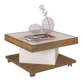 Mesa De Centro Quadrada Saara Pinho E Off White
