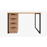 Mesa De Computador Escrivaninha Estilo Industrial Slim 120cm