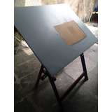 Mesa De Desenho De Madeira Com Régua Paralela