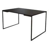 Mesa De Escritório 120x60x76 Tampo Preto