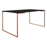 Mesa De Escritório 120x60x76 Tampo Preto