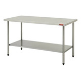 Mesa De Inox Com Paneleiro -