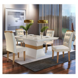Mesa De Jantar 4 Cadeiras Luísa Espresso Móveis Jwt