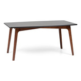 Mesa De Jantar 6 Lugares Em Madeira Maciça E Mdf 160 Cm Moby