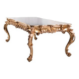 Mesa De Jantar Classica Colonial Entalhes Artesanal Fol Ouro