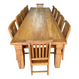 Mesa De Jantar De 3,0mt Com 12 Cadeiras.peroba Rosa.