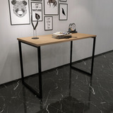 Mesa De Jantar Estilo Industrial 120x90 Com Pé De Ferro