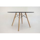 Mesa De Jantar Redonda 120cm Charles Eames Eiffel Para 6 Lug
