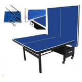 Mesa De Ping Pong Klopf 1084 Fabricada Em Mdf Cor Azul+kit