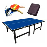 Mesa De Ping Pong Mdp 15mm Olimpic 1013 + Kit 5030 + Capa