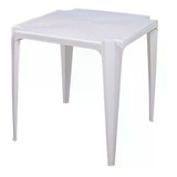Mesa De Plástico Bela Vista 70 Cm Monobloco Branca Mor