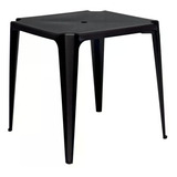Mesa De Plástico Bela Vista 70 Cm Monobloco Preta Mor