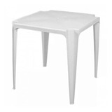 Mesa De Plástico Mor Bela Vista 70x70cm Branco 