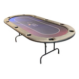 Mesa De Poker Profissional Com 10 Porta Copos 2,40x1,10