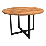 Mesa De Reunião Industrial Nog 1,20 M Pés Em Metal F5 Office