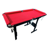 Mesa De Sinuca Bilhar 1,30x67 Premium Mdf Brinde 2 Tacos