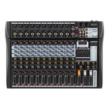 Mesa De Som 12 Canais Asx Com Equalizador Efeito Interface Bivolt