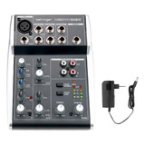 Mesa De Som Behringer Xenyx 502s 5 Canais C/ Xlr P10 Rca Usb