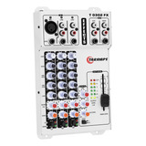 Mesa De Som Com Efeito Echo Fx Taramps T0302 Led Cor Branca Rca Xlr P10 T 0302 Branco 12v Equalizador Som Automotivo