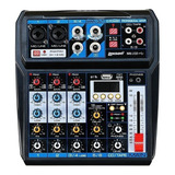 Mesa De Som Mixer Lexsen M6 6 Canais Mp3 Bluetooth