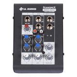 Mesa De Som Mixer Nanomix Ll Audio Na302 3 Canais C/pc Sound