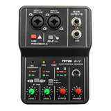 Mesa De Som Placa Som Teyun Q-12 Mixer Interface De Audio