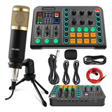 Mesa De Som Streaming F998 Usb P2 9 Canais
