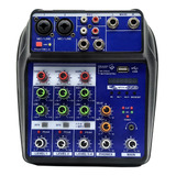 Mesa De Som Usb Mixer Mp3 Digital 4 Canais